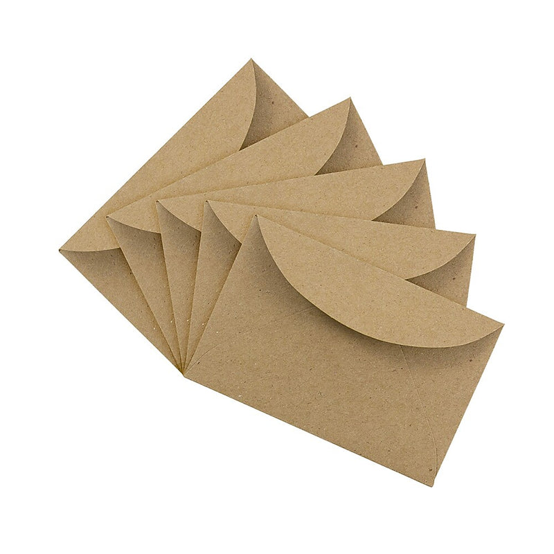 JAM Paper 3Drug Mini Recycled Kraft Envelopes, 2.3125 x 3.625, Brown Kraft Paper Bag, 25/Pack (5207691)