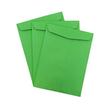 JAM Paper 10 x 13 Open End Catalog Colored Envelopes, Green Recycled, 100/Pack (V0128190)