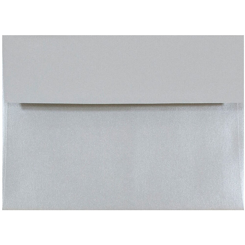 JAM Paper A7 Metallic Invitation Envelopes, 5.25 x 7.25, Stardream Silver, Bulk 1000/Carton (GCST709B)