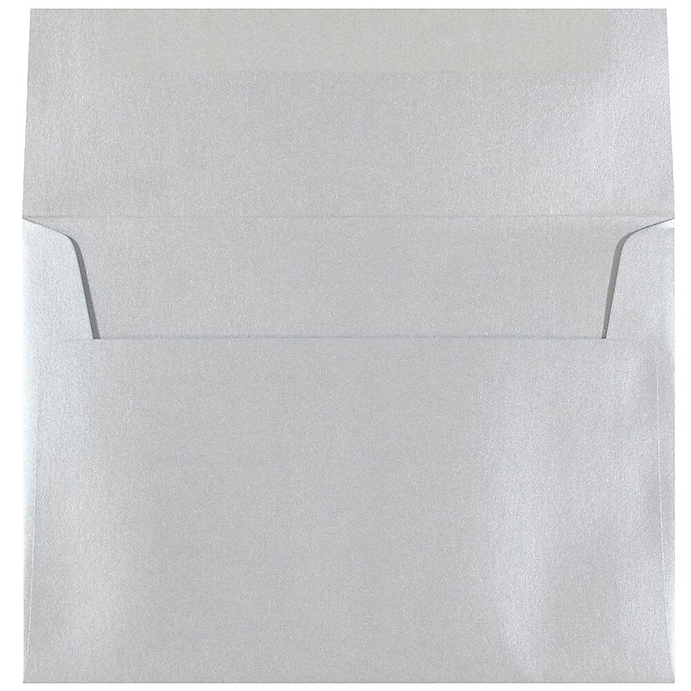 JAM Paper A7 Metallic Invitation Envelopes, 5.25 x 7.25, Stardream Silver, Bulk 1000/Carton (GCST709B)