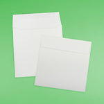 JAM Paper 8.5 x 8.5 Square Strathmore Invitation Envelopes, Bright White Wove, 25/Pack (900858534)