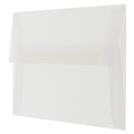 JAM Paper A6 Translucent Vellum Invitation Envelopes, 4.75 x 6.5, Clear, 25/Pack (13756)