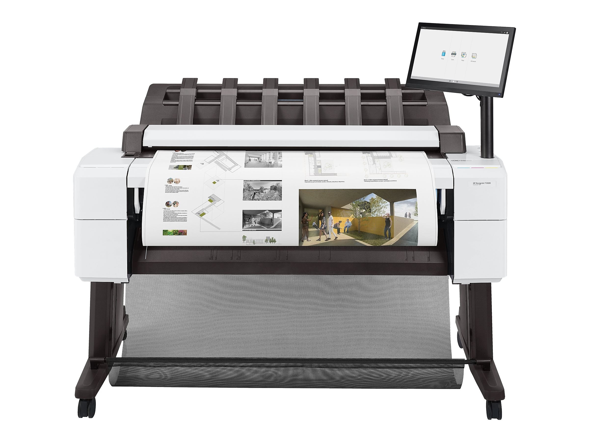 HP DesignJet T2600dr PostScript Wide Format All-in-One Printer 3EK15A#B1K