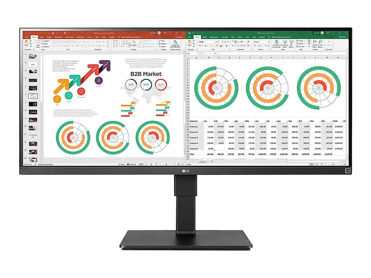 LG 34BN770-B 34" LED Monitor, Black Texture