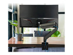 SIIG Single Monitor Heavy-Duty Premium Gas Spring Desk Mount - 17" to 35" Mounting kit, Up, Black (CE-MT2Z11-S1)
