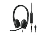 EPOS ADAPT 165T USB II Stereo Computer Headset, Over-the-Head, Black (1000902)