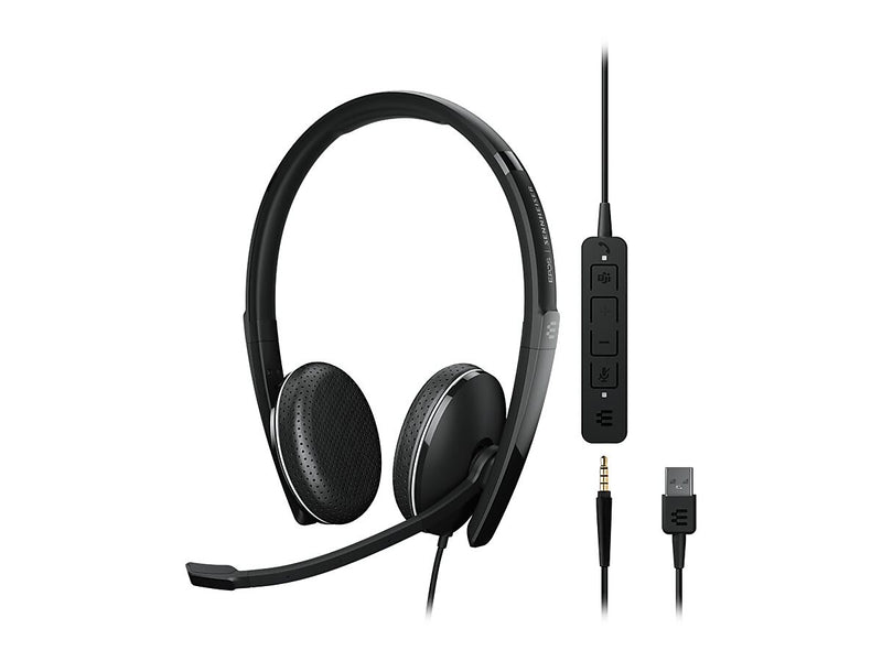 EPOS ADAPT 165T USB II Stereo Computer Headset, Over-the-Head, Black (1000902)