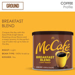 McCafe Breakfast Blend Ground Coffee, Light Roast, 30 Oz. (071526)