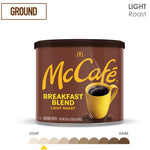 McCafe Breakfast Blend Ground Coffee, Light Roast, 30 Oz. (071526)