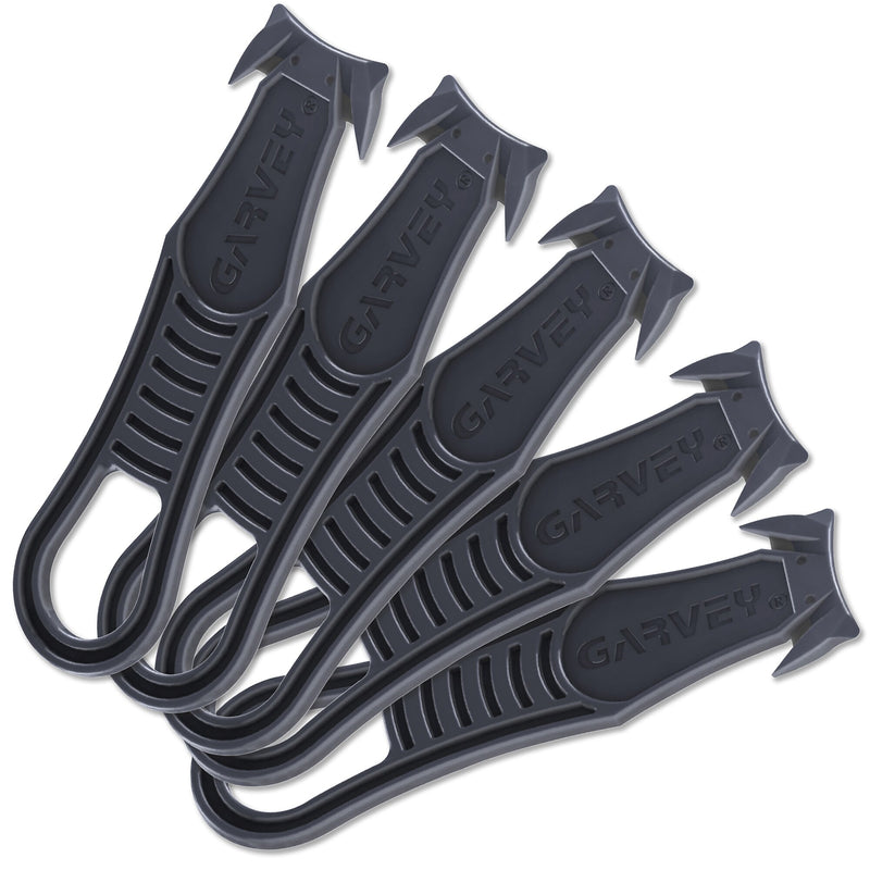 Garvey Safety Cutter Carton and Box Cutters, Black, 5/Pack (091459)