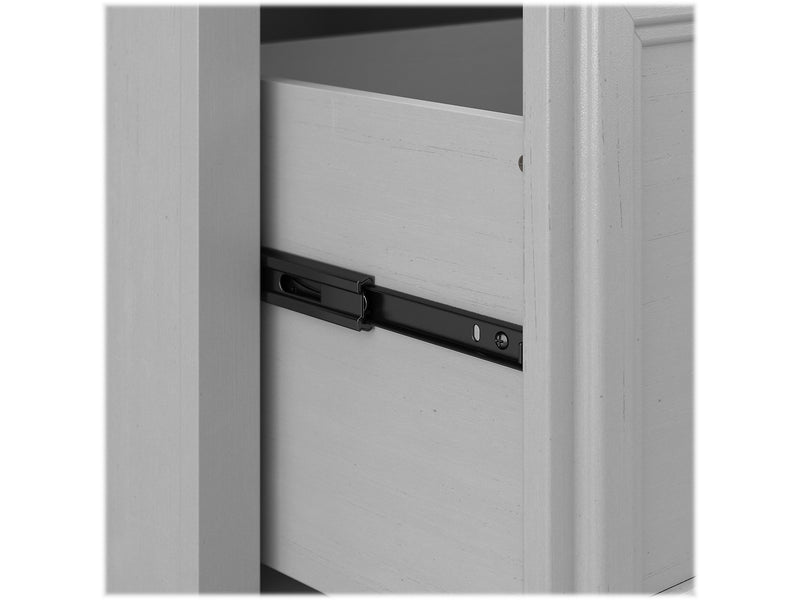 Bush Furniture Woodland 24W Small Shoe Bench with Drawer, Cape Cod Gray (WDS124CG-03)