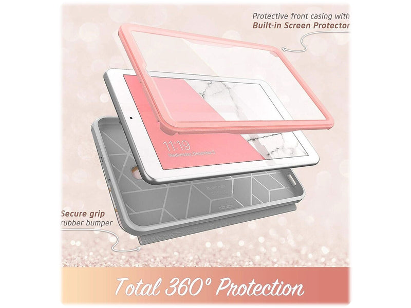 i-Blason 2018TabA-8.0-Cosmo-SP-Marble Cosmo Thermoplastic Polyurethane (TPU) Cover for 8" Samsung Galaxy Tab A, Marble Pink