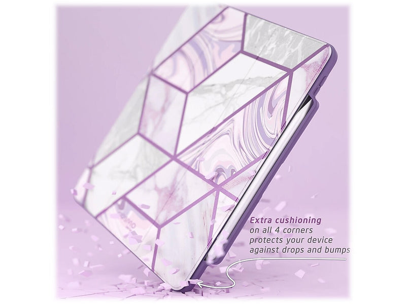 i-Blason iPadPro2020-11.0-Cosmo-Pen-Ameth Cosmo Thermoplastic Polyurethane (TPU) Cover for 11" iPad Pro, Marble Purple