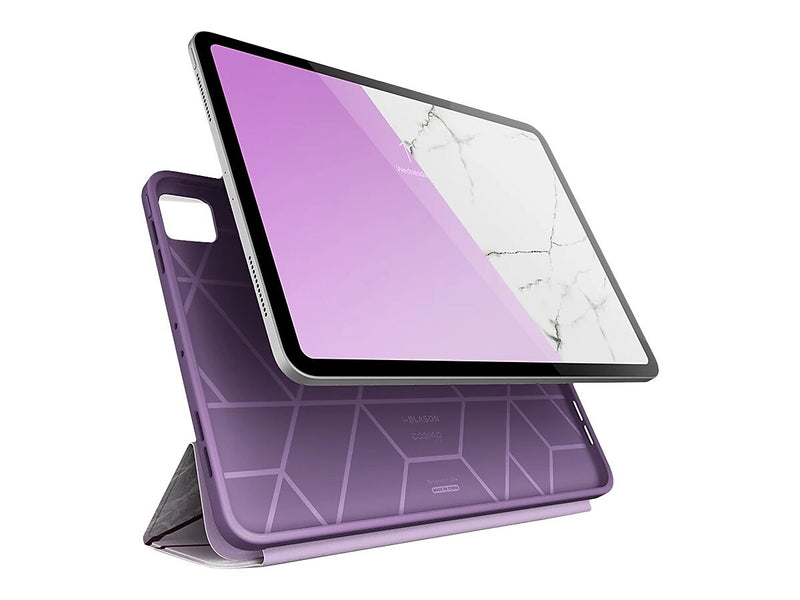 i-Blason iPadPro2020-11.0-Cosmo-Pen-Ameth Cosmo Thermoplastic Polyurethane (TPU) Cover for 11" iPad Pro, Marble Purple