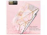 i-Blason iPadPro2020-11.0-Cosmo-Pen-Marble Thermoplastic Polyurethane (TPU) Folio for 11" iPad Pro, Marble Pink