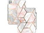 i-Blason iPadPro2020-11.0-Cosmo-Pen-Marble Thermoplastic Polyurethane (TPU) Folio for 11" iPad Pro, Marble Pink