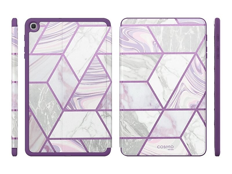 i-Blason 2019TabA-10.1-Cosmo-SP-Ameth Thermoplastic Polyurethane (TPU) Cover for 10.1" Samsung Galaxy Tab A, Purple Marble
