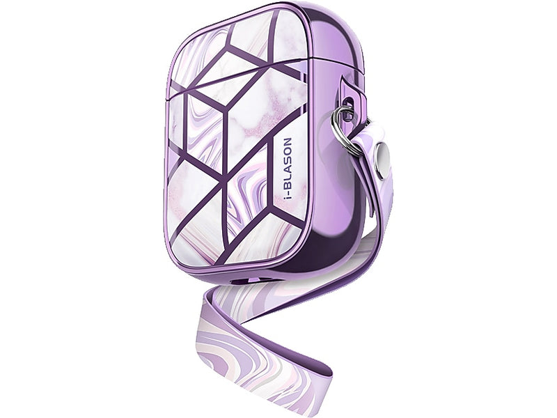 i-Blason Cosmo Case for Apple AirPods 1st/2nd Gen, Marble Purple (AirPods2019-Cosmo-Ameth)