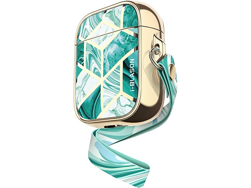 i-Blason Cosmo Case for Apple AirPods 1st/2nd Gen, Marble Green (AirPods2019-Cosmo-Jade)