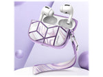 i-Blason Cosmo Case for Apple AirPods Pro, Marble Purple (AirPodsPro2019-Cosmo-Ameth)