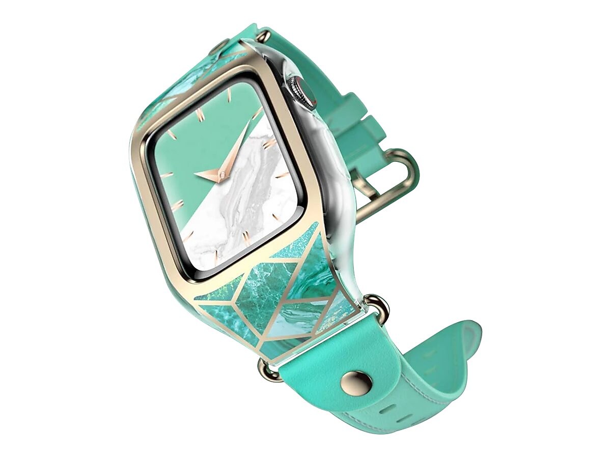 i-Blason Cosmo Case for Apple Watch 6/5/4/SE 44mm, Marble Green (Applewatch4-CosmoV3-44-Jade)