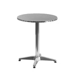 Flash Furniture Mellie 23.5'' Round Aluminum Indoor/Outdoor Table with Base (TLH0521)