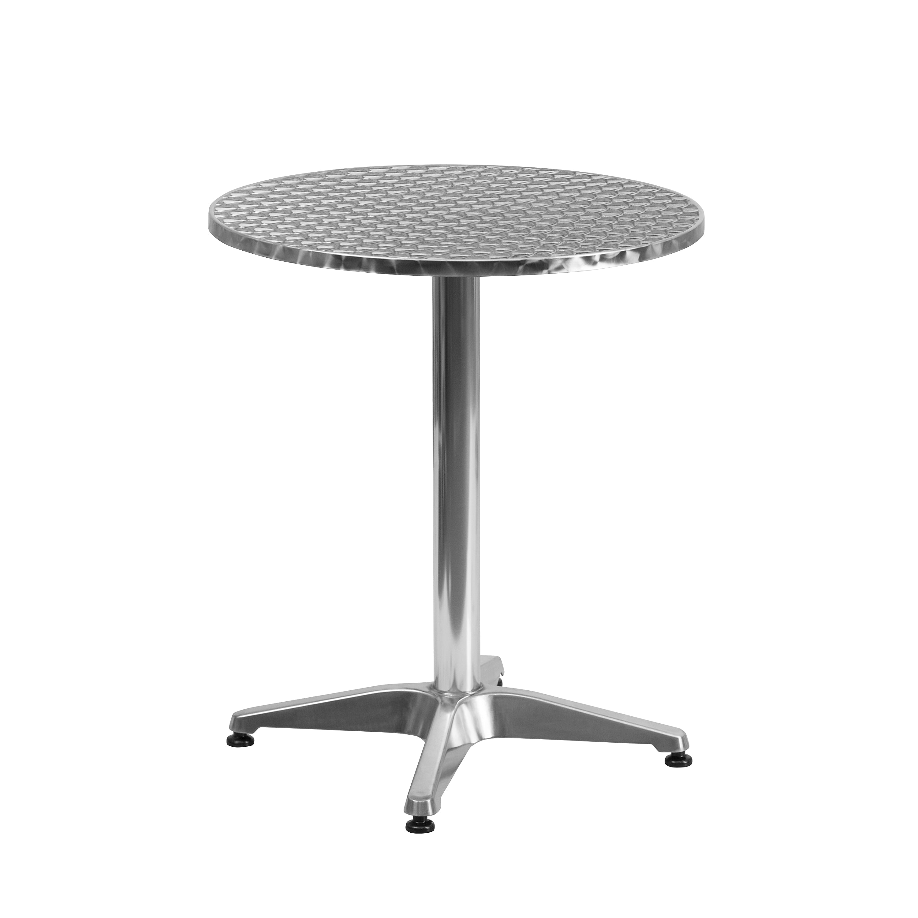 Flash Furniture Mellie 23.5'' Round Aluminum Indoor/Outdoor Table with Base (TLH0521)