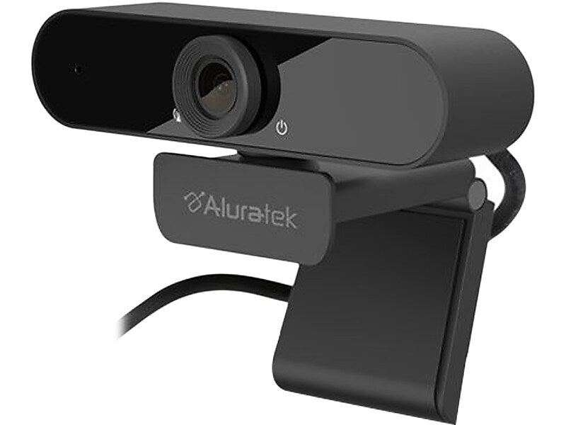 Aluratek HD 1080p Webcam, 2 Megapixels, Black (AWC03F)