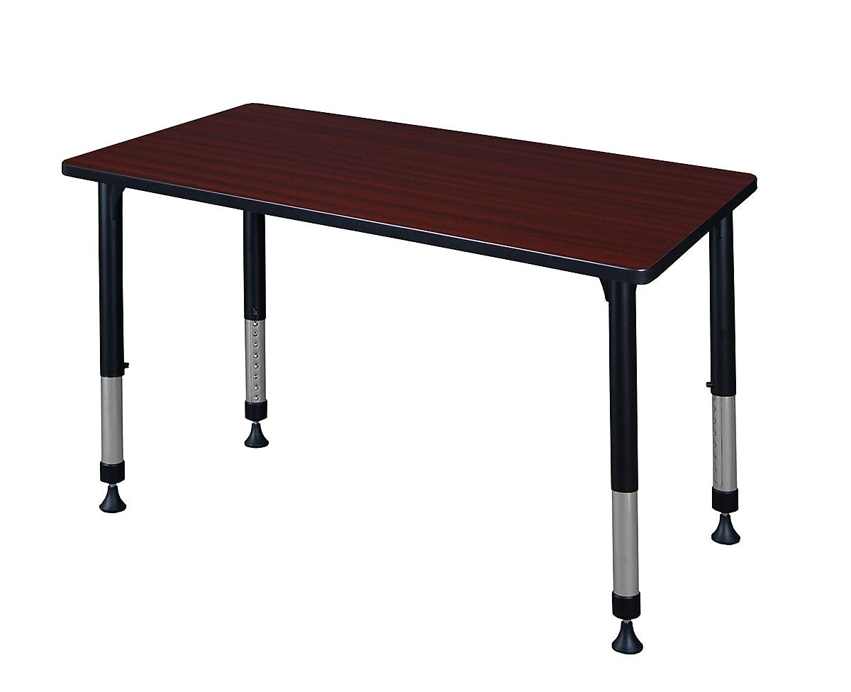 Regency Kee Rectangular Activity Table, 48" x 30", Height Adjustable, Mahogany (MT4830MHAPBK)