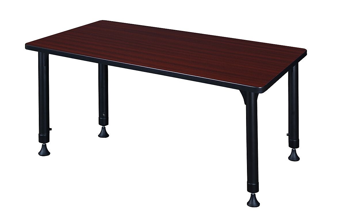 Regency Kee Rectangular Activity Table, 48" x 30", Height Adjustable, Mahogany (MT4830MHAPBK)