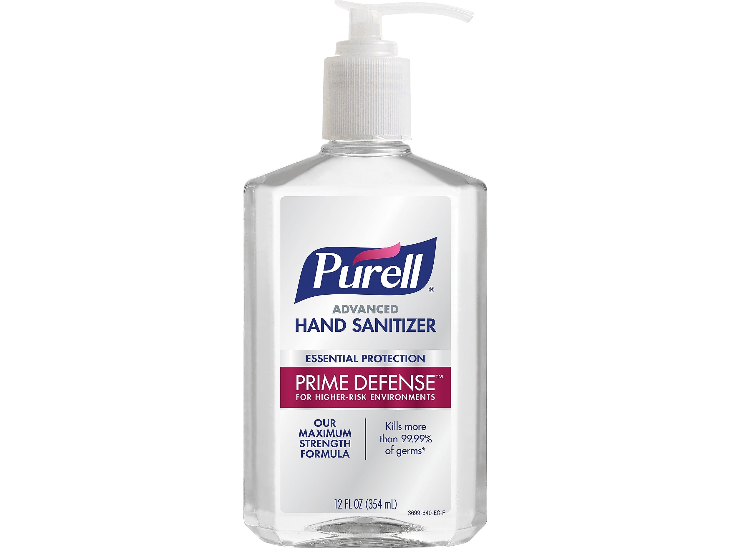 PURELL Prime Defense Advanced 85% Alcohol Gel Hand Sanitizer, 12 fl oz. (3699-12)