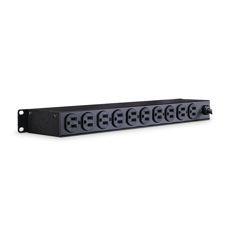 CyberPower 120 VAC Rack Power Distribution Unit, 10-Outlet, 1U Rack Mount, Black (CPS1215RM)