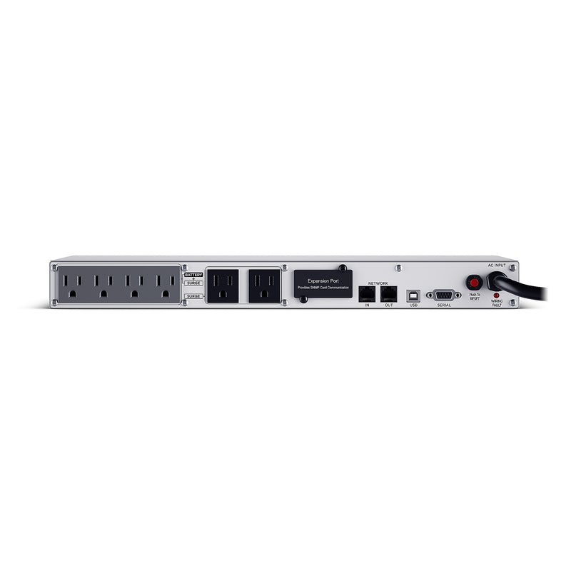 CyberPower Smart App LCD 500VA UPS, 6-Outlets, Black (OR500LCDRM1U)