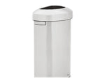 Rubbermaid Refine Stainless Steel Indoor Trash Can with Open Lid, 21 Gallon, Silver (2147582)