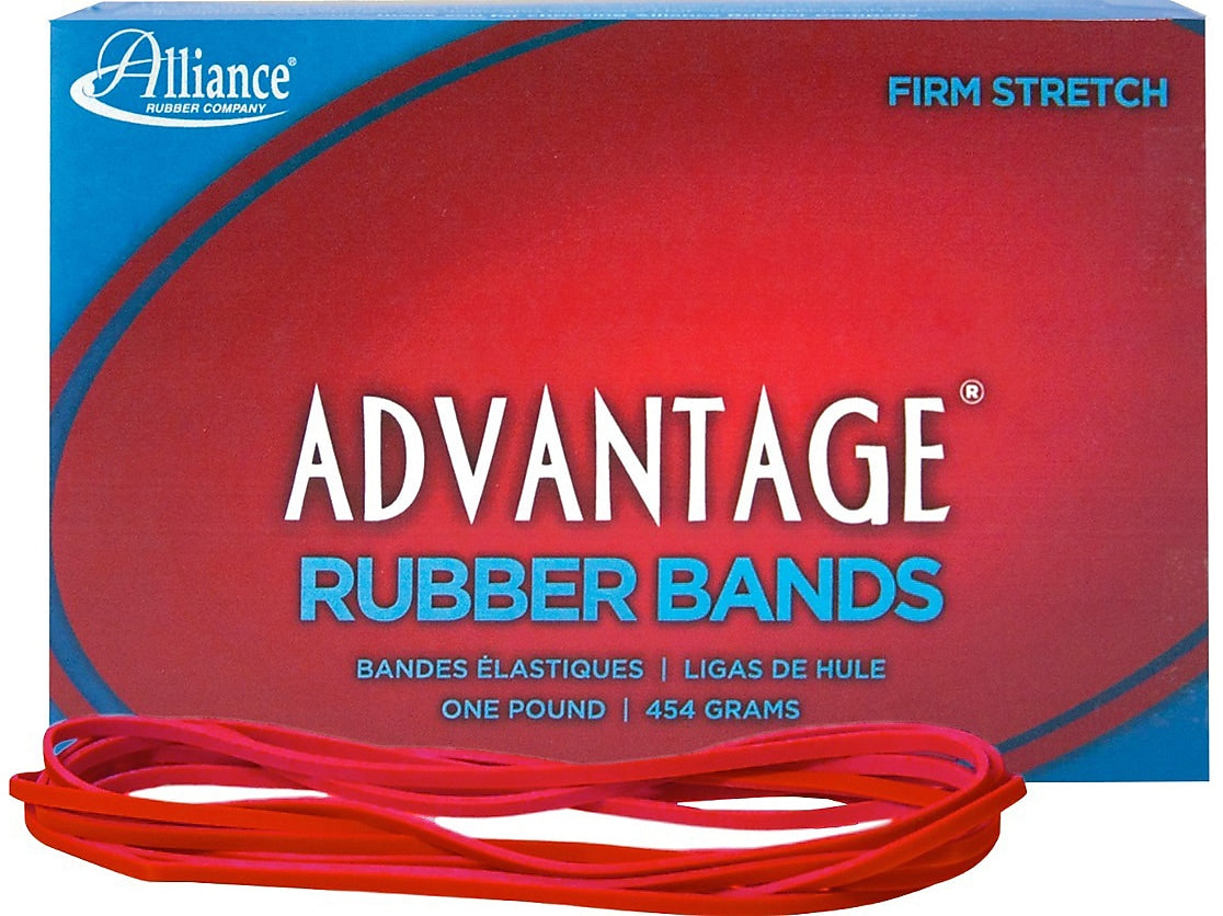 Alliance Red Packer Oversized #69 Rubber Bands, 6" x 1/4", Red, 140/Box (96695)