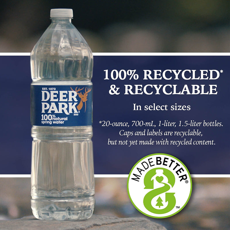 Deer Park Sport Cap 100% Natural Spring Water, 23.7 oz., 24/Carton (12255163)