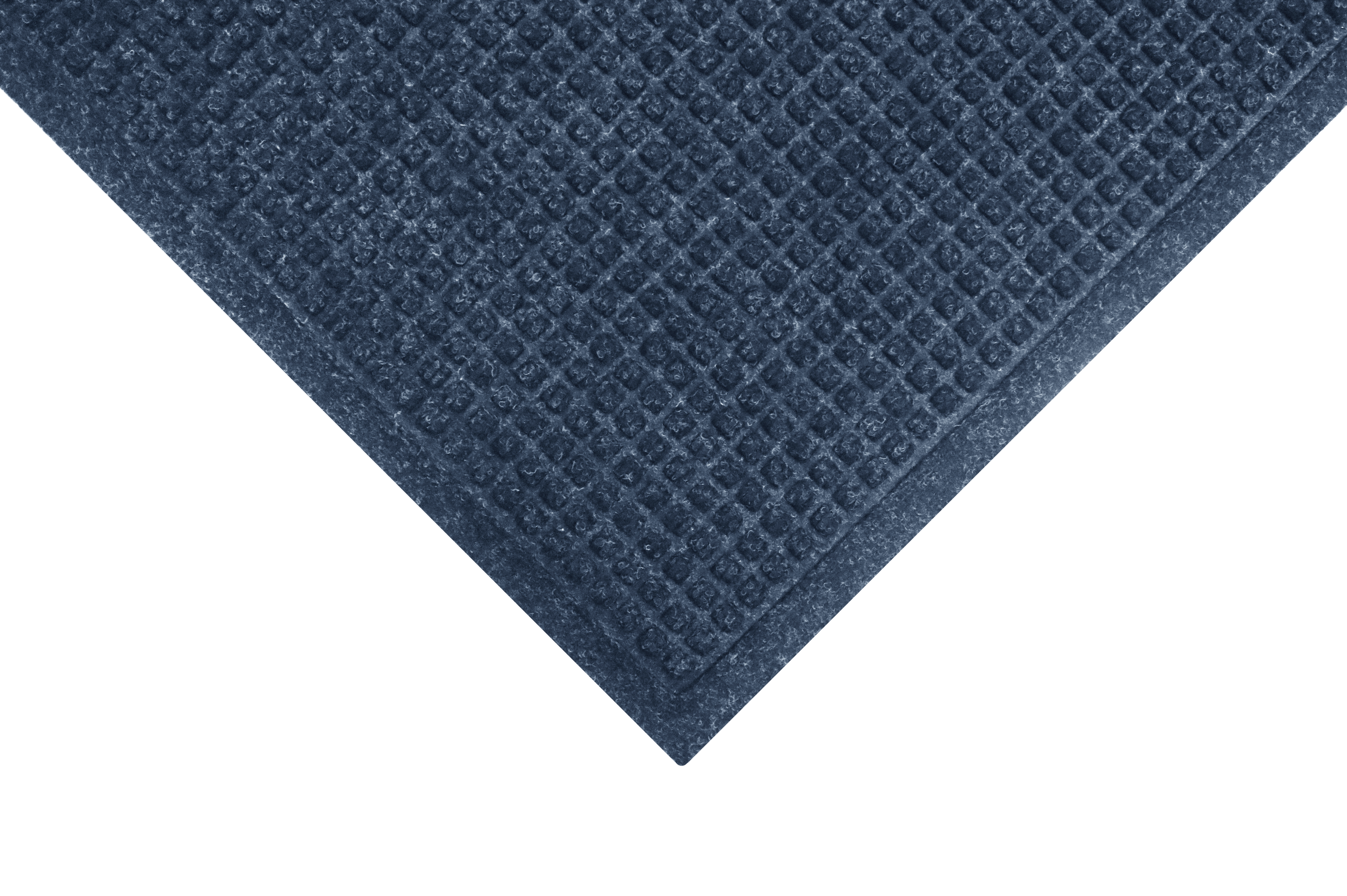 M + A Matting WaterHog Squares Fashion Mat, Universal Cleated,6' x 20', Navy (28061620070)
