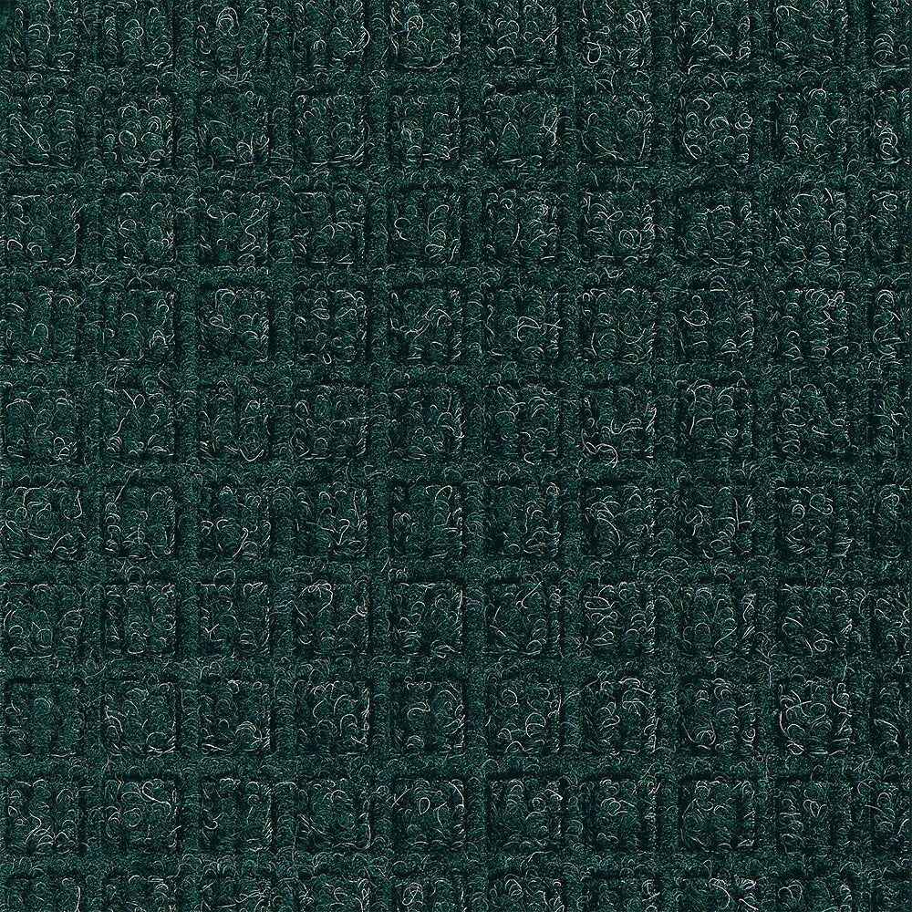 M + A Matting WaterHog Squares Fashion Mat, Universal Cleated , 4' x 20',Evergreen (28059420070)