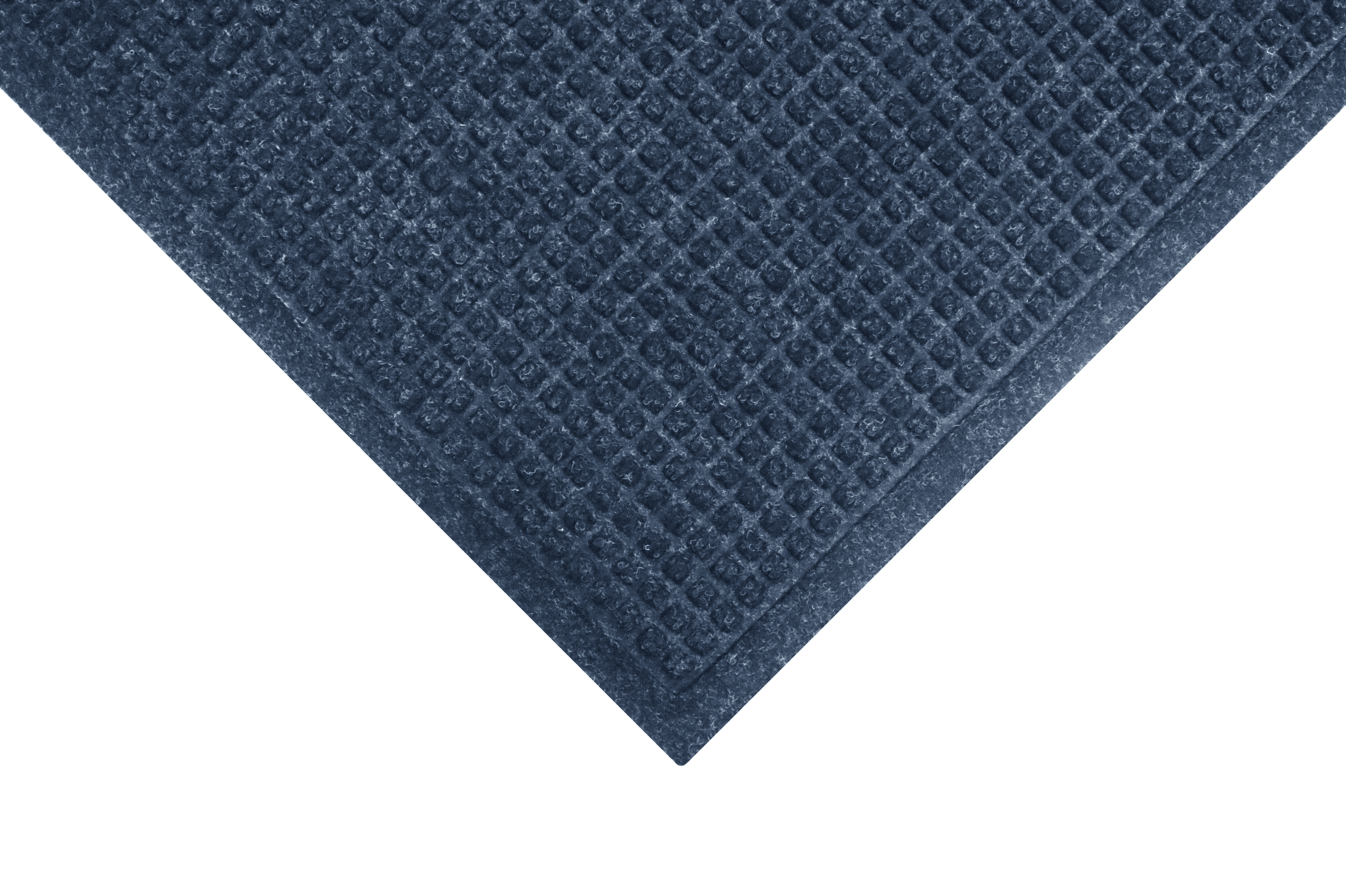 M+A Matting WaterHog Squares Fashion Mat, Universal Cleated, 3' x 5', Navy (2806135070)