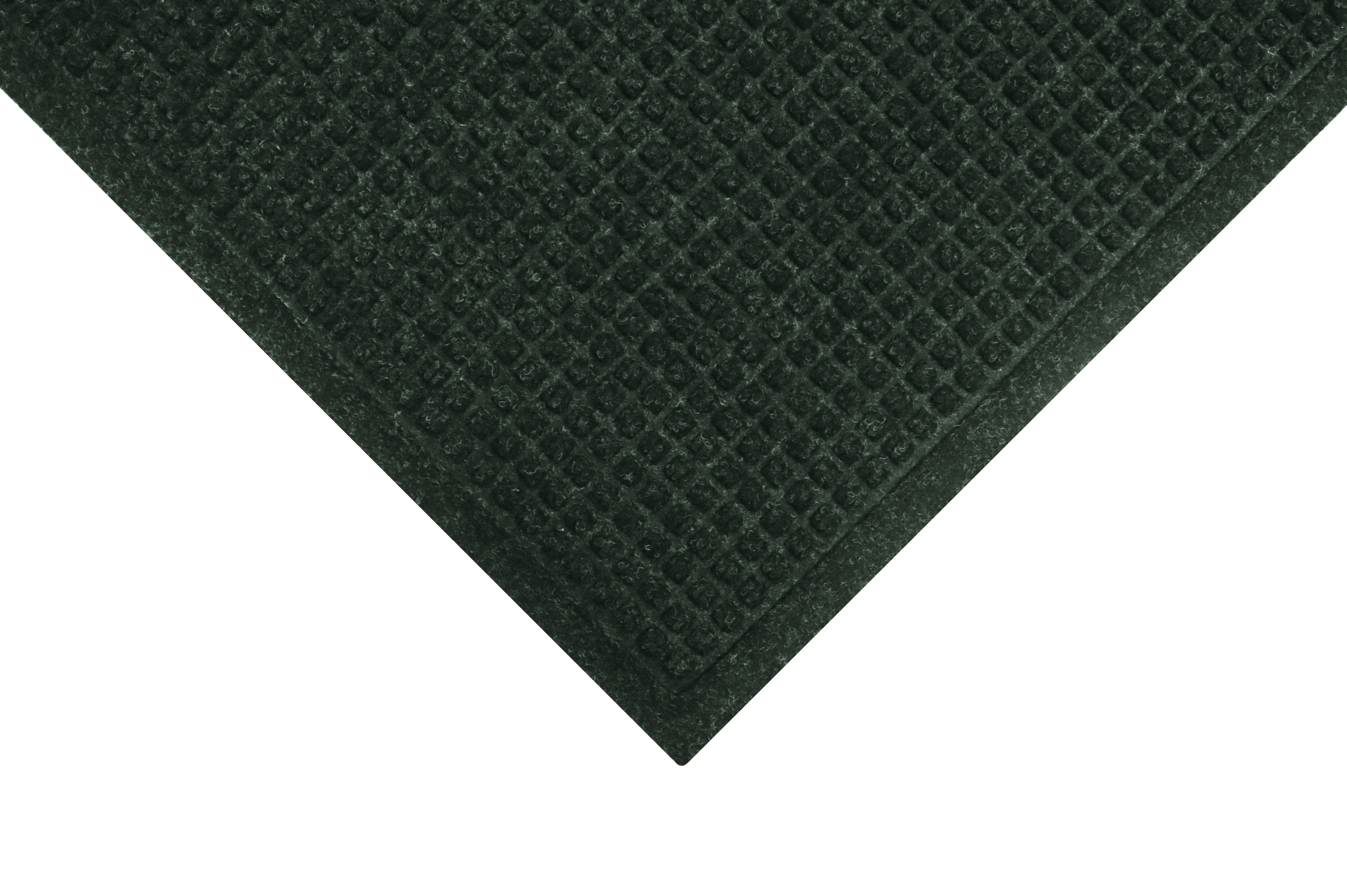 M+A Matting WaterHog Squares Fashion Mat, Universal Cleated, 3' x 5', Evergreen (2805935070)