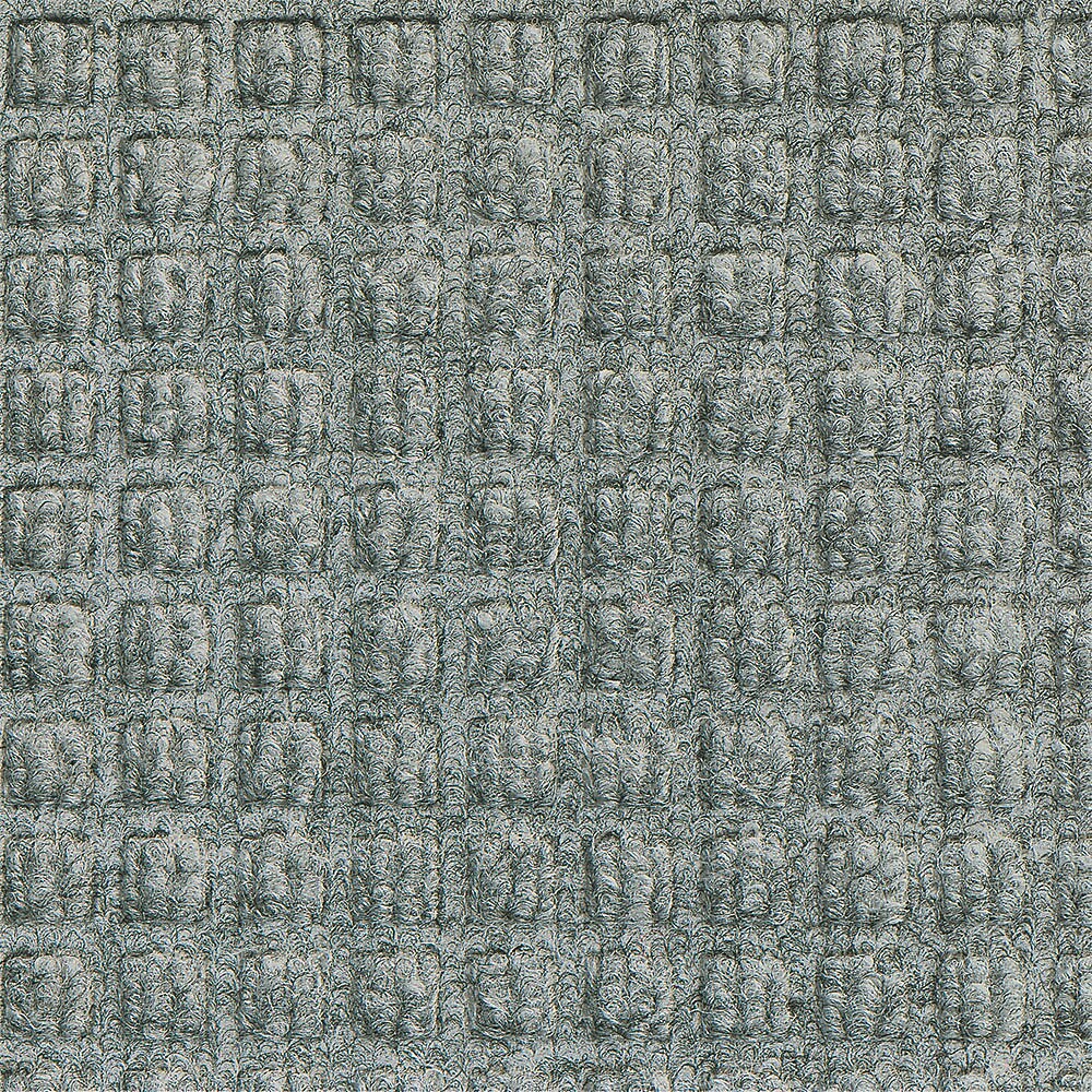 M + A Matting WaterHog Squares Fashion Mat, Universal Cleated, 6' x 20', Medium Grey (28057620070)