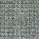 M + A Matting WaterHog Squares Fashion Mat, Universal Cleated, 4' x 10', Medium Grey (28057410070)