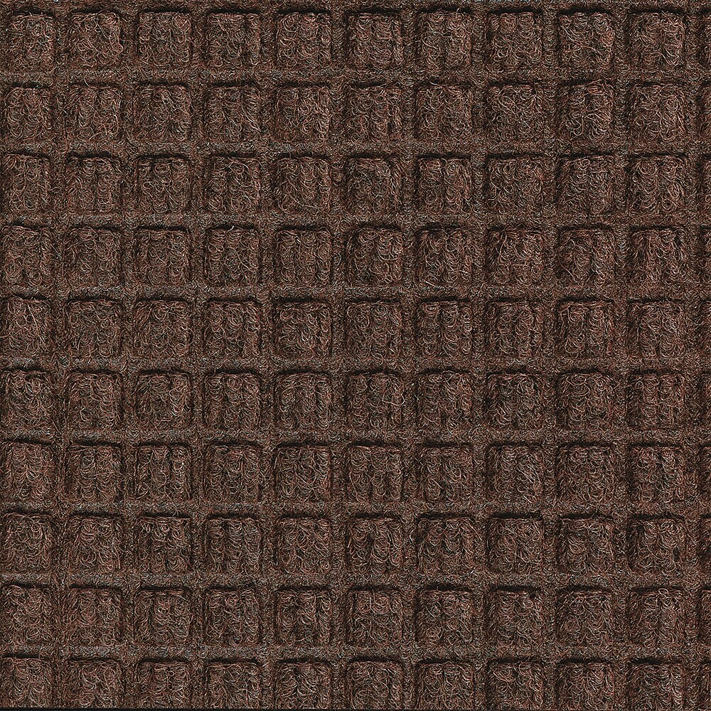 M + A Matting WaterHog Squares Fashion Mat, Universal Cleated, 4' x 10', Dark Brown (28052410070)