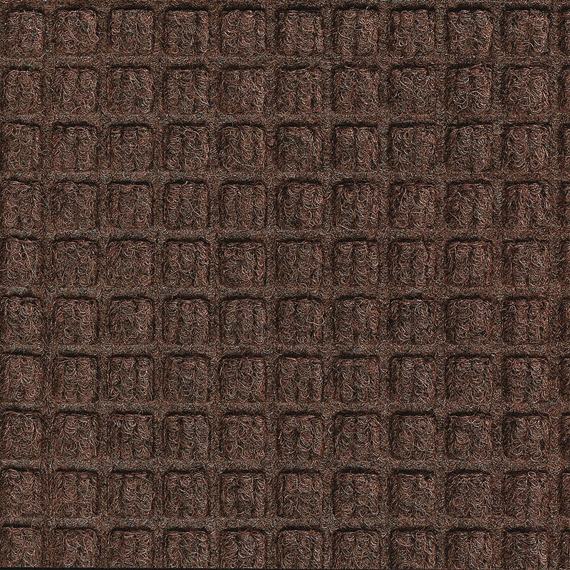 M + A Matting WaterHog Squares Fashion Mat, Universal Cleated, 6' x 20', Dark Brown (28052620070)