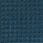 M+A Matting WaterHog Squares Classic Mat, Universal Cleated, 3' x 10', Navy (20061310070)