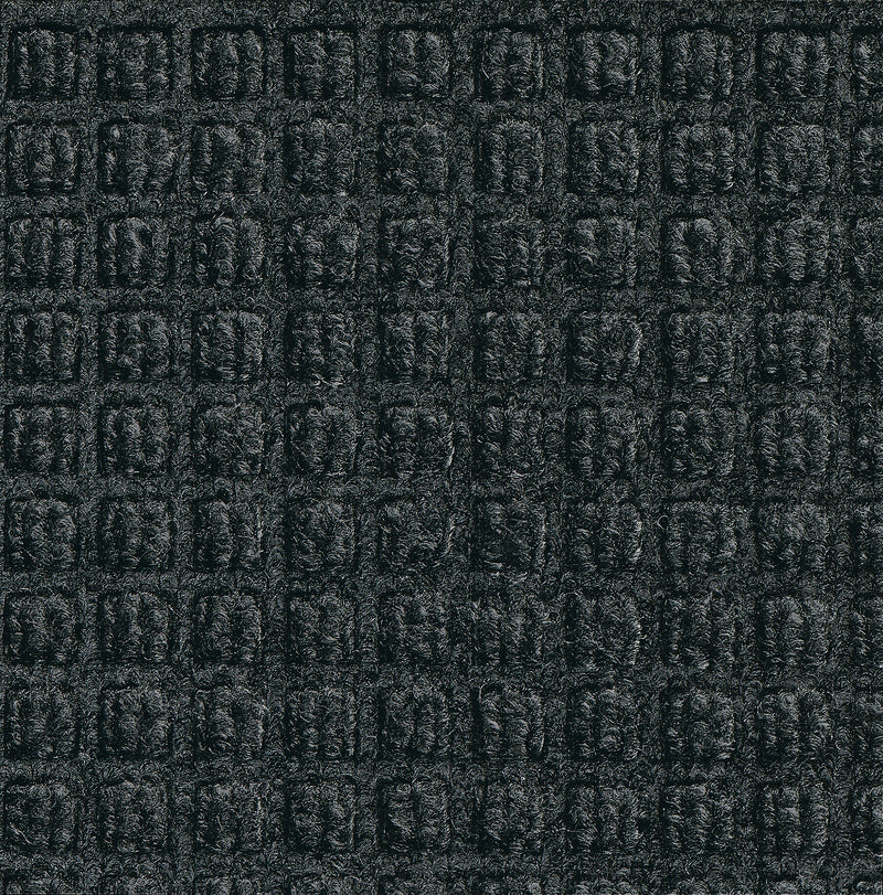 M + A Matting WaterHog Squares Classic Mat, Universal Cleated, 6' x 8', Charcoal (2005468070)