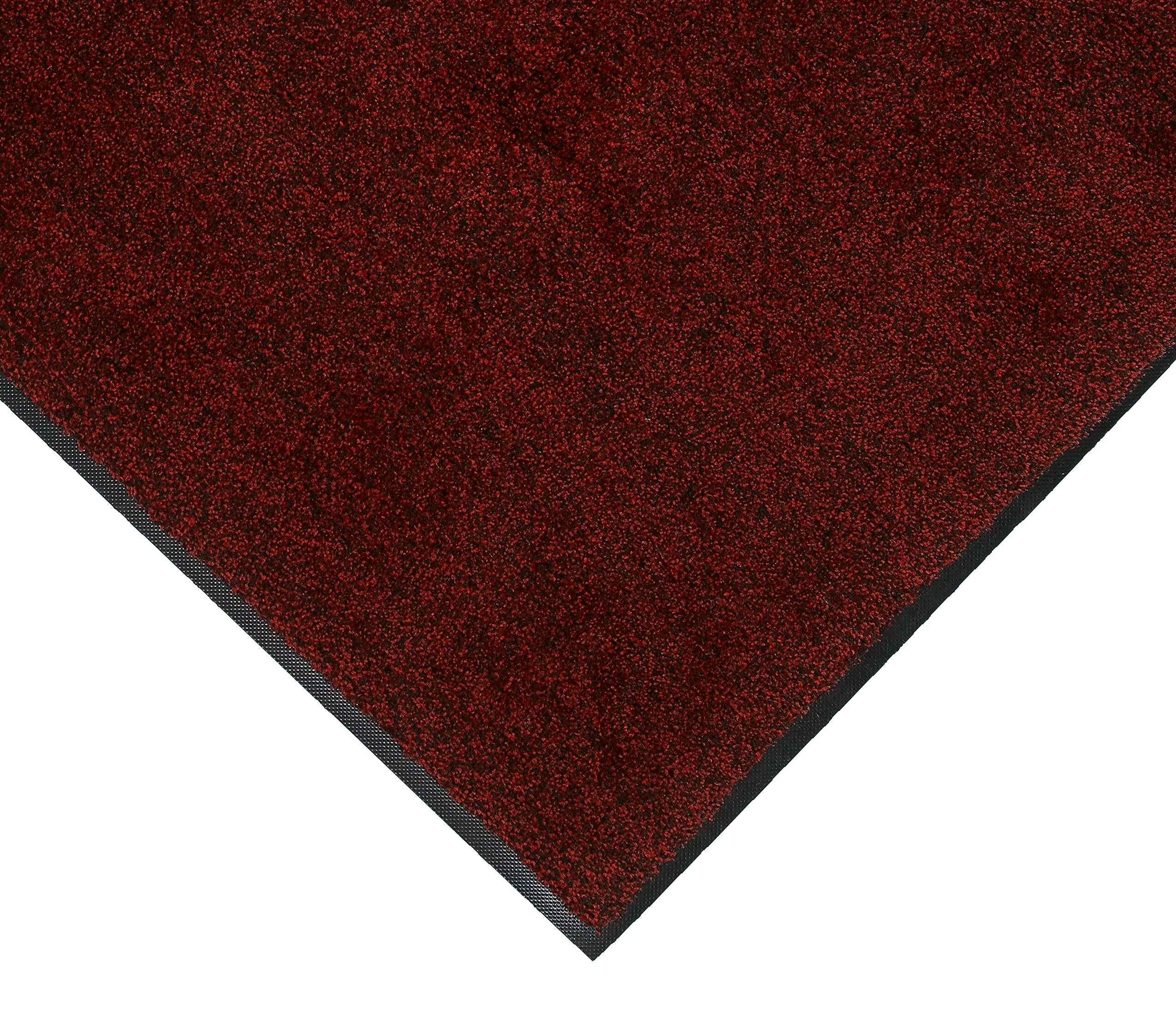 M + A Matting Classic Plush Commercial Wiper Entrance Floor Mat, 5.75' x 3.75', Red Pepper (1807646590)