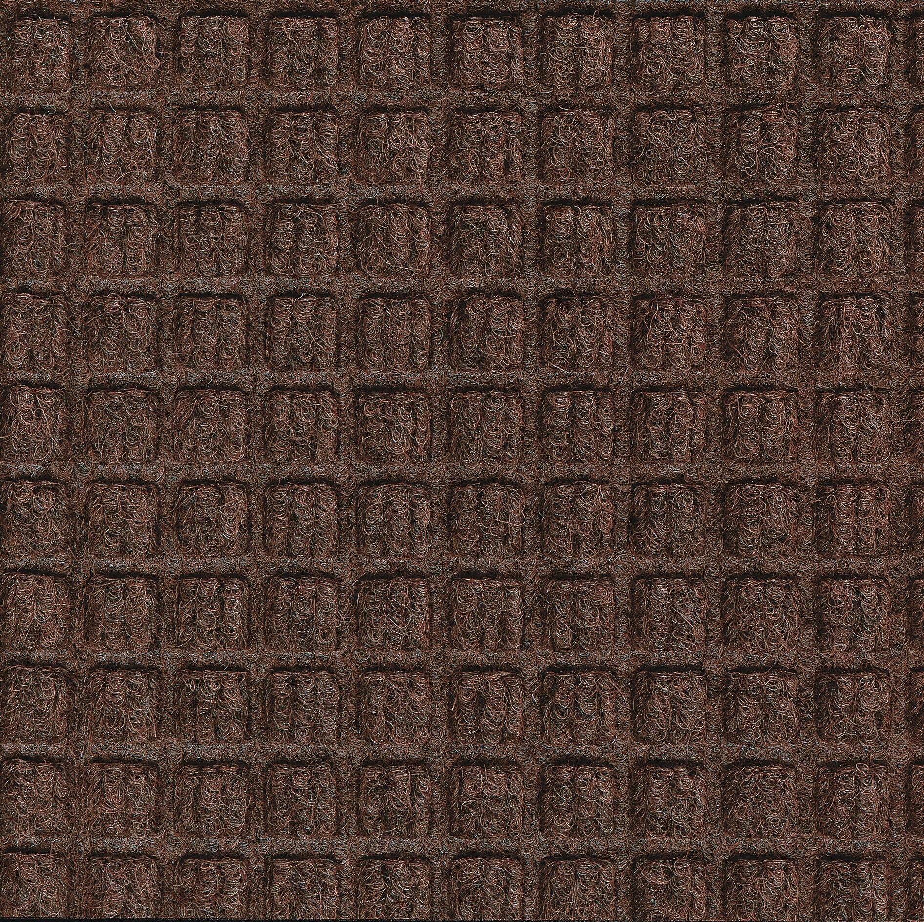 M + A Matting WaterHog Squares Classic Mat, Universal Cleated, 3' x 20', Dark Brown (20052320070)