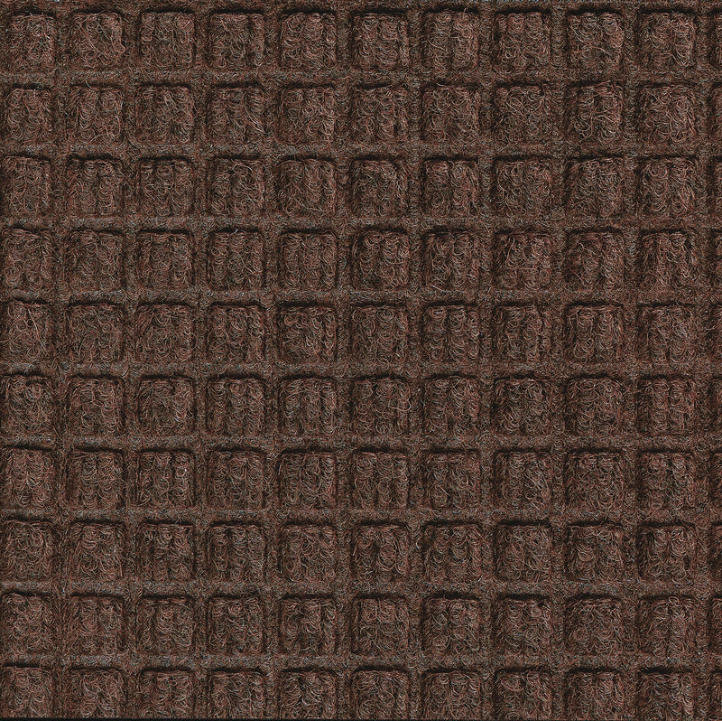 M + A Matting WaterHog Squares Classic Mat, Universal Cleated, 3' x 20', Dark Brown (20052320070)