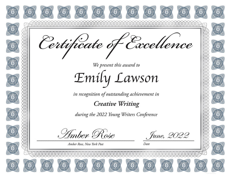 Great Papers Silver Scholar Certificates, 8.5" x 11", Silver and White 15/Count (2015074)